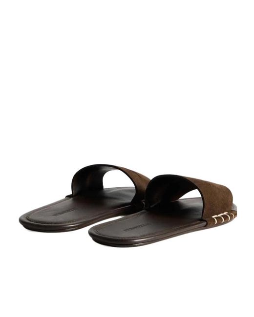 J.W. Anderson White Loafer Mule Slides