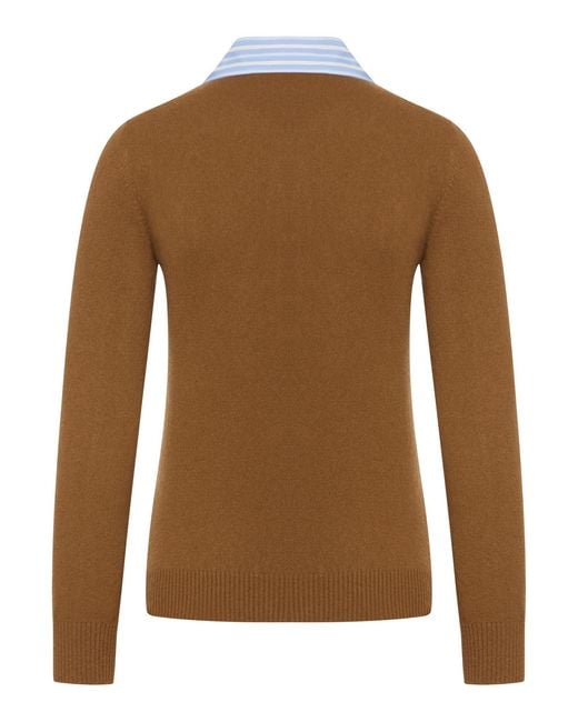 Miu Miu Brown Cashmere Cardigan