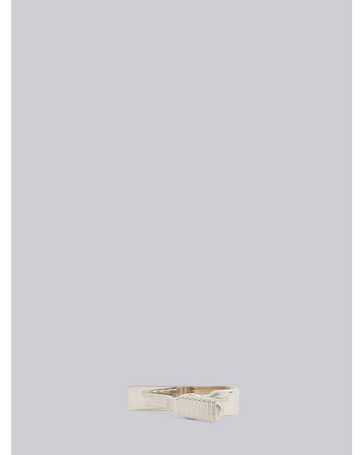 Thom Browne White Rwb Necktie Clip for men