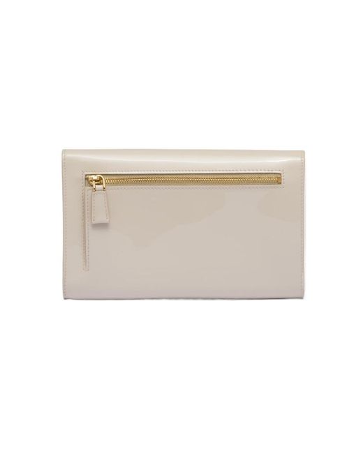Prada Natural Mini Patent Leather Bag