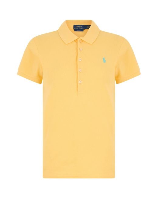Polo Ralph Lauren Yellow Julie Slim Polo Shirt
