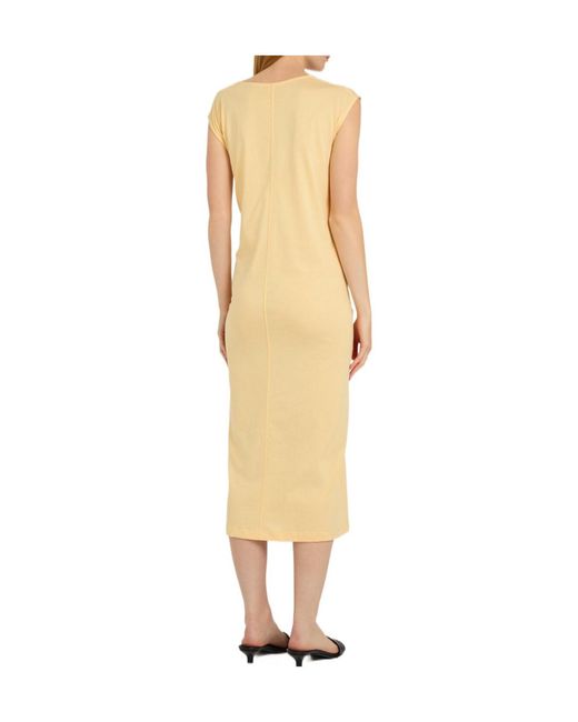 Totême  Metallic Tie-Waist Jersey Midi Dress