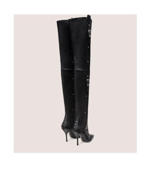 Stuart Weitzman Black Pointed Boots