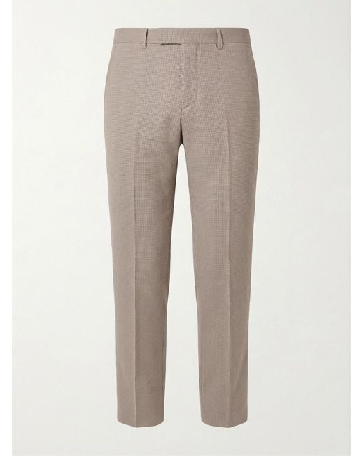 Gucci Gray Gingham Wool Pants for men