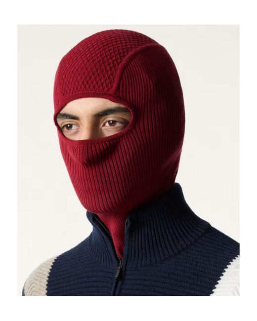 Loro Piana Red Durango Balaclava for men
