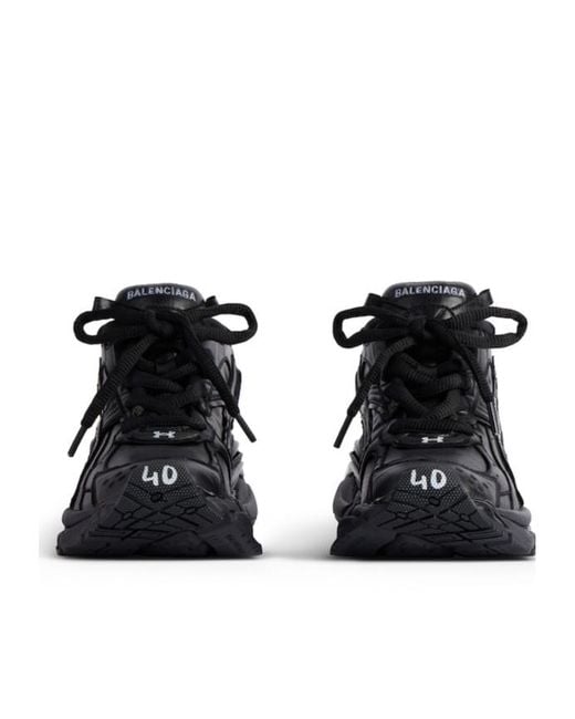 Balenciaga Black Under Armour Runner Ripstop Sneaker