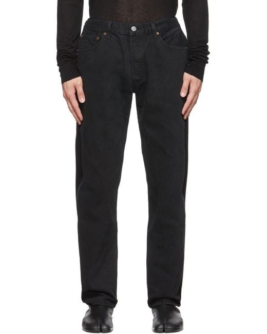 Bless Black X Levi's Logo Casual Pants for men