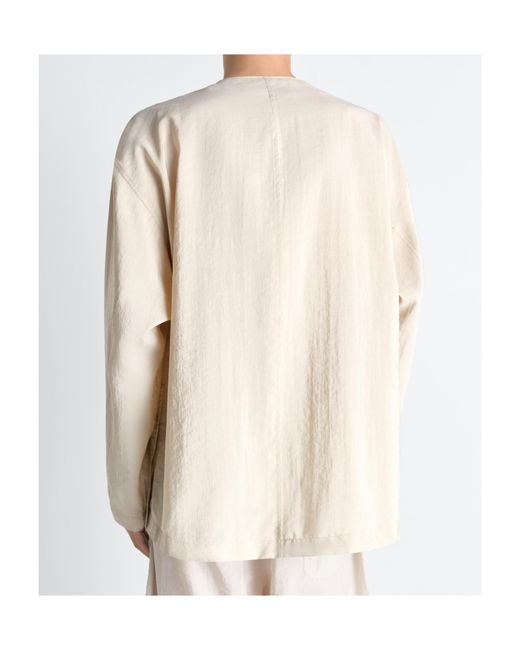 Lemaire Natural Button-Up Long-Sleeved Shirt for men