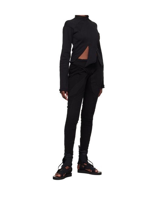 OTTOLINGER Black Deconstructed Trousers