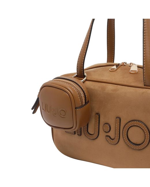 Liu Jo Brown Dual-Handle Shoulder Bag