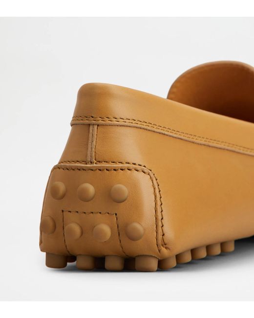 Tod's Brown Round-Toe Loafers
