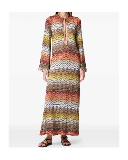 Missoni Multicolor Greek Motif Cover-Up Beachwear