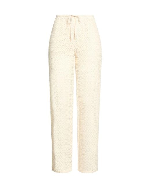 Rag & Bone White Straight-Leg Trousers