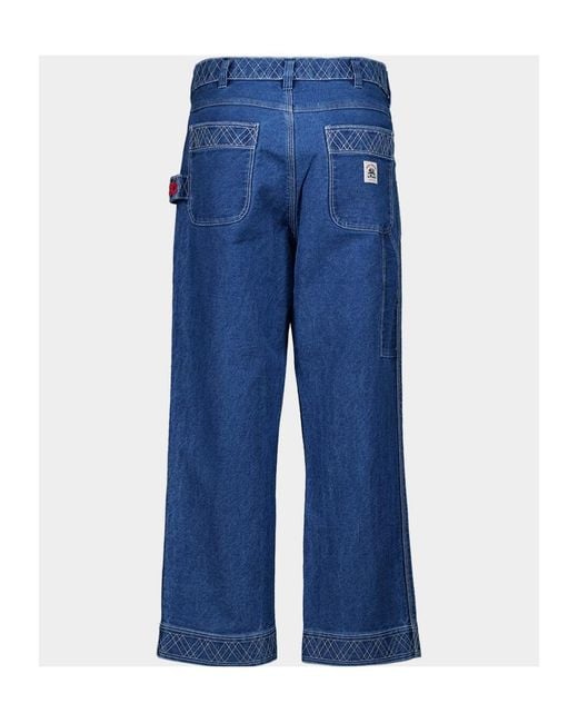 Bode Blue Belt Loop Jeans for men