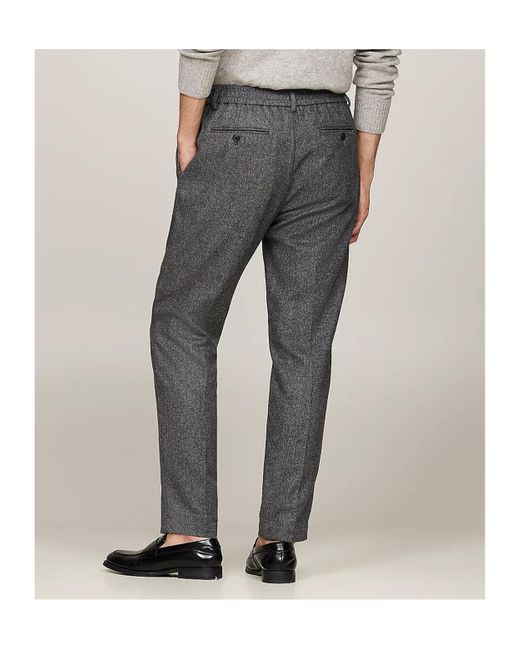 Tommy Hilfiger Gray Belt Loops Slacks for men