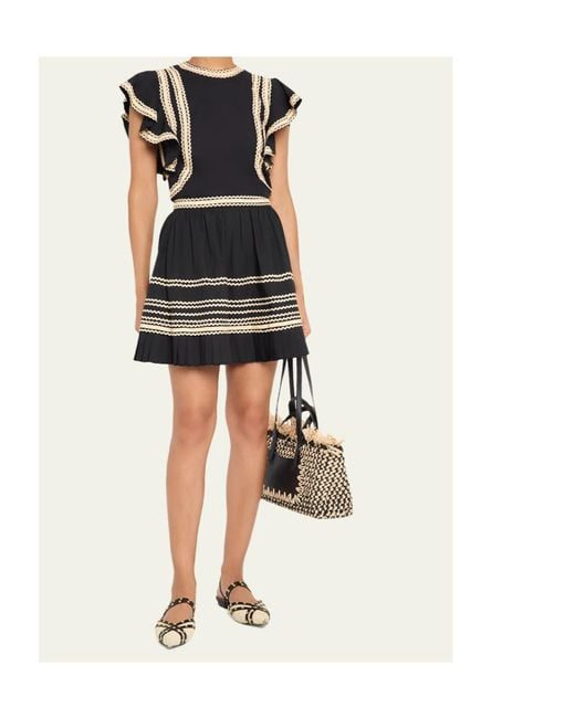 Ulla Johnson Black Adaleigh Mini Skirt