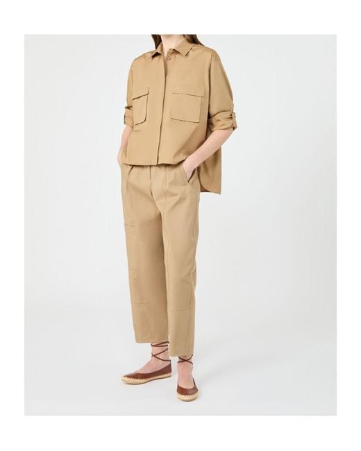 Max Mara Natural Tenue Button-Up Long-Sleeved Shirt