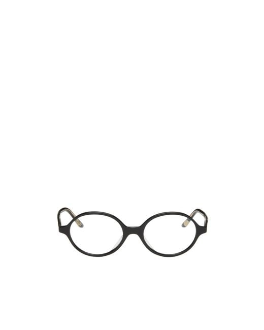 Khaite White X Oliver Peoples Collaboration 2000Rx Round Non-Prescription Glasses