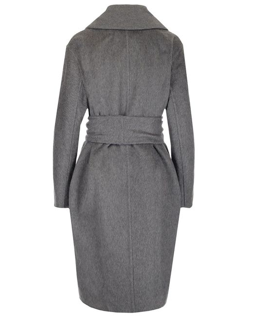 Max Mara Gray Lapel Coat