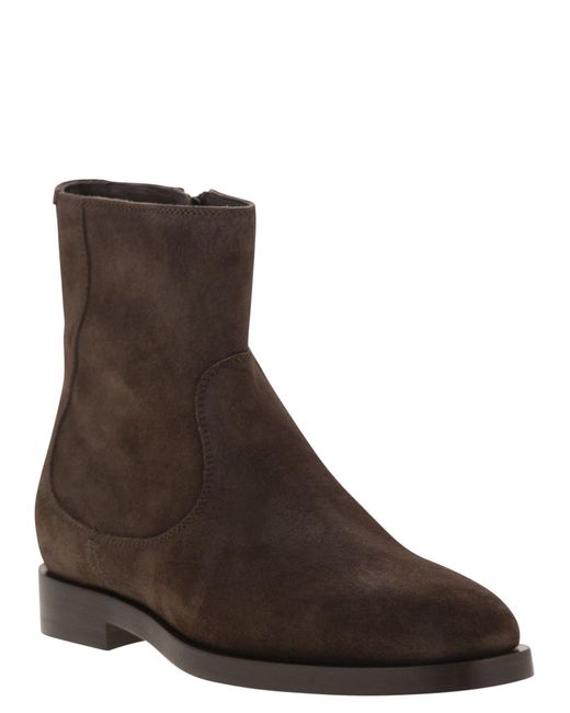 Brunello Cucinelli Brown Chelsea Boots for men
