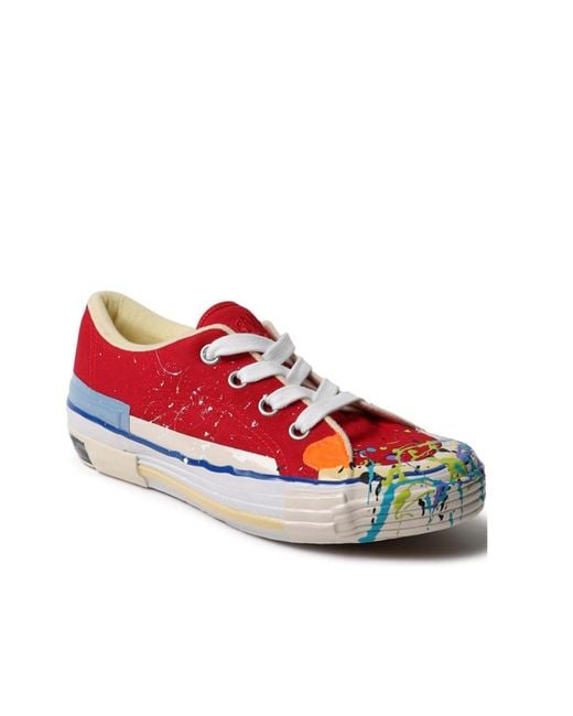 Lanvin Red X Gallery Dept. Low-Top Sneakers
