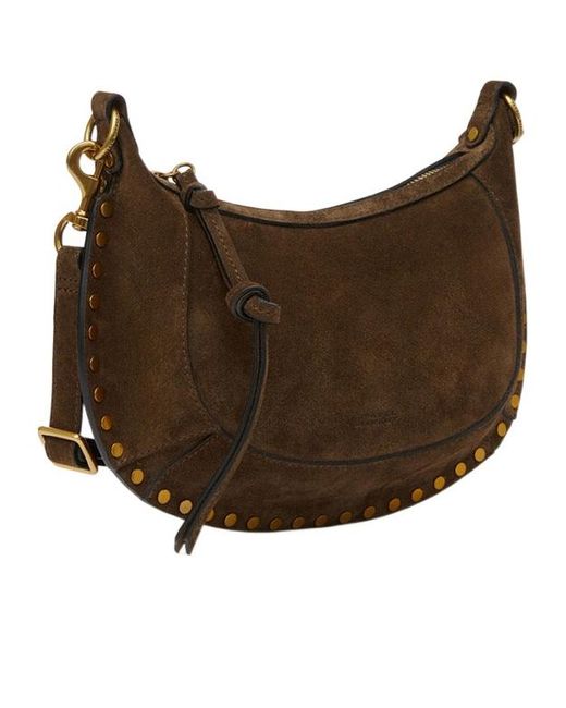 Isabel Marant Brown Logo Embossed Bag