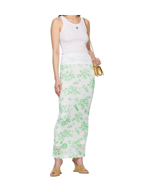 Moschino Green Elastic Waist Skirt