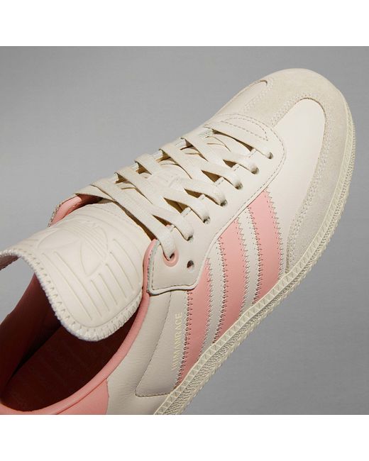 Adidas Pink X Pharrell Samba Humanrace 'Aluminum' Sneakers for men