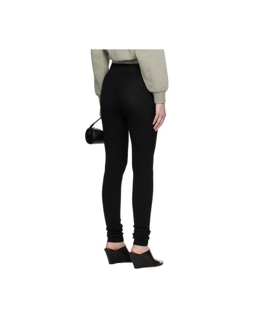 Fear Of God Black Waffle Knitted Leggings