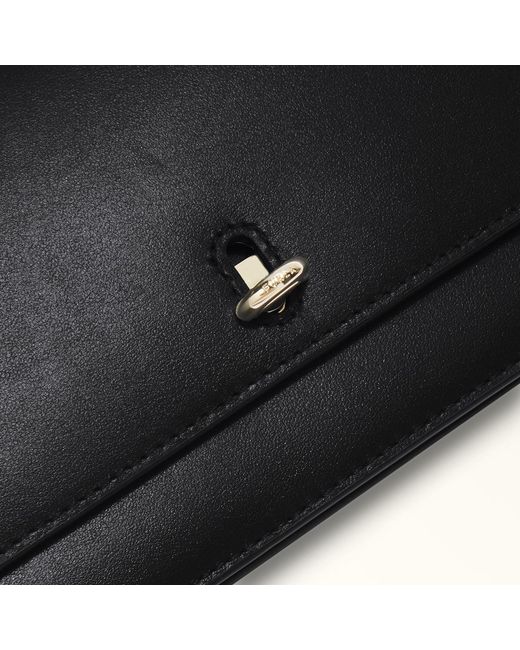 Furla Black Logo Shoulder Bag