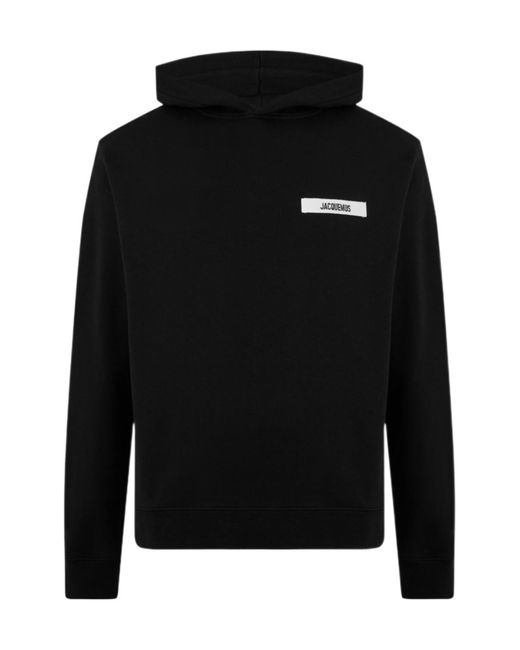 Jacquemus Black Long Sleeve Sweatshirt for men