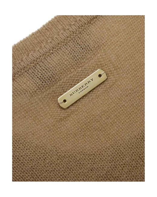 Burberry Brown Logo Knitted Pullover