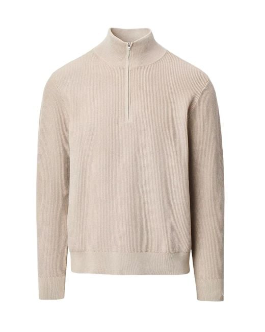 Rag & Bone Natural Caden Quarter-Zip Sweater for men