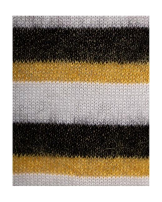 Marni Black Brushed Striped Jumper