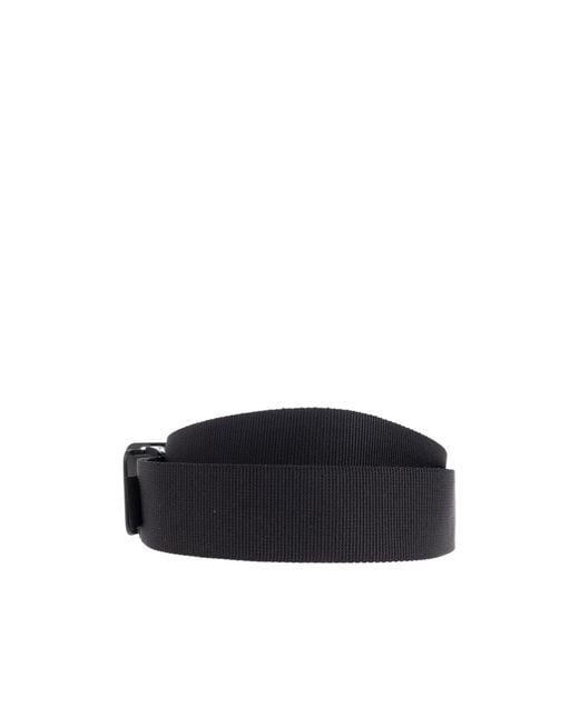 Stone Island Blue Compass-Logo Buckle Belt for men