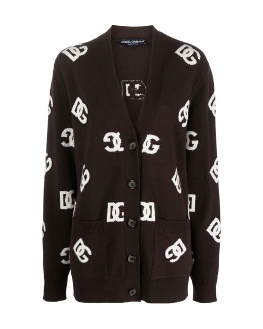 Dolce & Gabbana Black Wool Cardigan