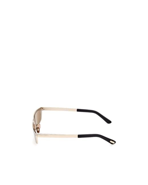 Tom Ford Natural Eyewear Everett Rectangular Frame Sunglasses