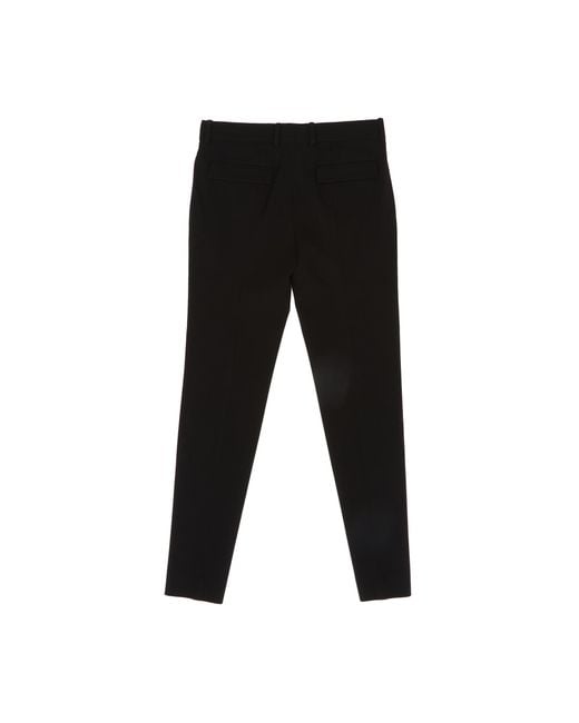 Totême Black Casual Trousers With Belt Loops