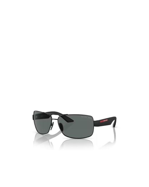 Prada Linea Rossa Metallic Prada Eyewear Pilot Sunglasses for men