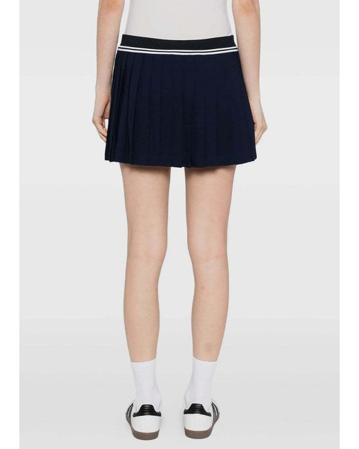 Sporty & Rich Blue Src Logo Abigail Skirt
