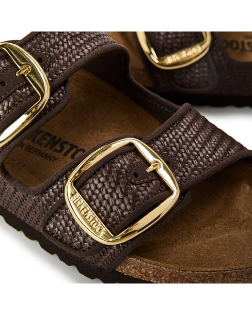 Birkenstock Brown Big Buckle Strap Sandals