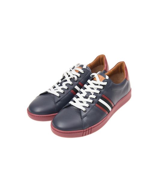 Bally Blue Logo Casual Sneakers