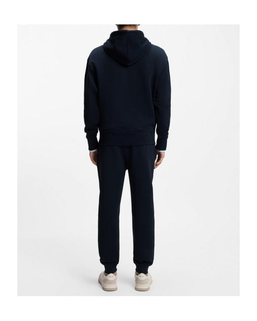 Boss Blue Hooded Track Pants Set (Set Of Two) for men