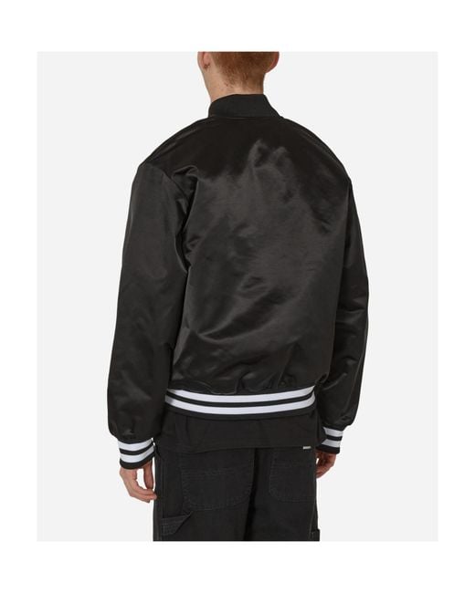 Carhartt Black Logo-Embroidered Bomber Jacket for men