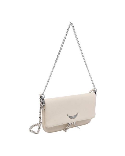 Zadig & Voltaire White Rock Nano Clutch Bag