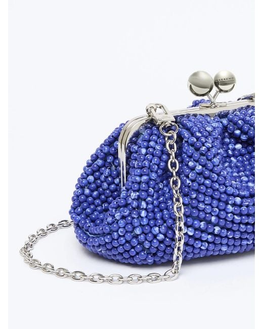 Weekend by Maxmara Blue Embellished Small Pasticcino Bag