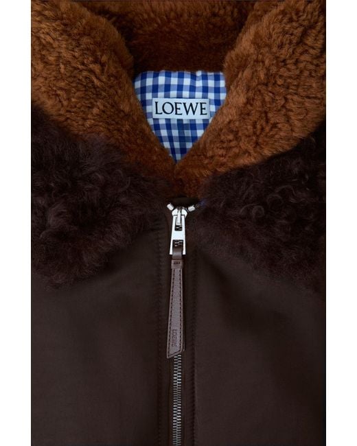 Loewe Black Zip-Up Bomber Jacket for men