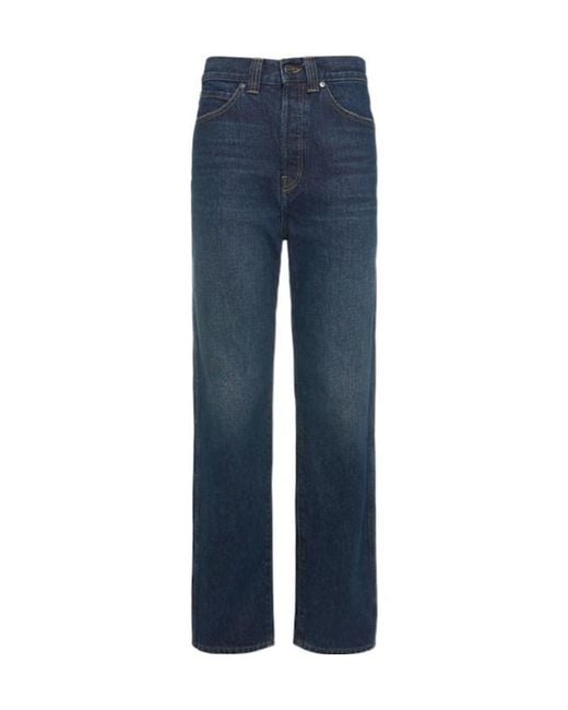 Khaite Blue Corben Denim Straight Jeans