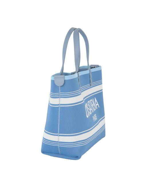 Crisathena Blue Small Handle Shoulder Bag