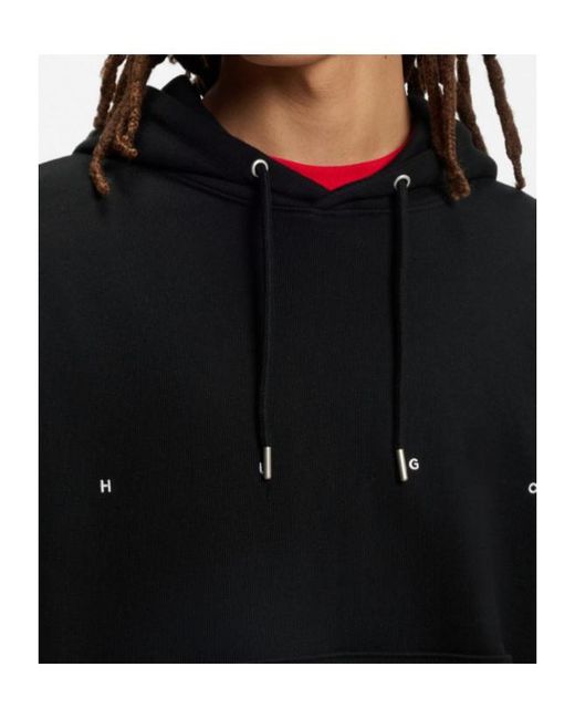 Boss Black Oversized-Fit Hoodie for men